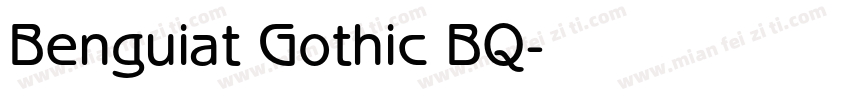 Benguiat Gothic BQ字体转换